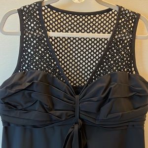 Georges Rech French designer black cocktail  dress